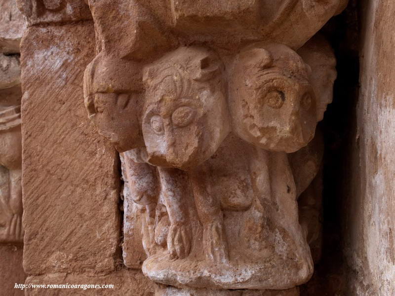 CAPITEL DEL LADO ESTE. HOMBRE LUCHANDO CON LEN